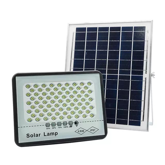 Projecteur solaire étanche 50w 4500K avec panneau solaire